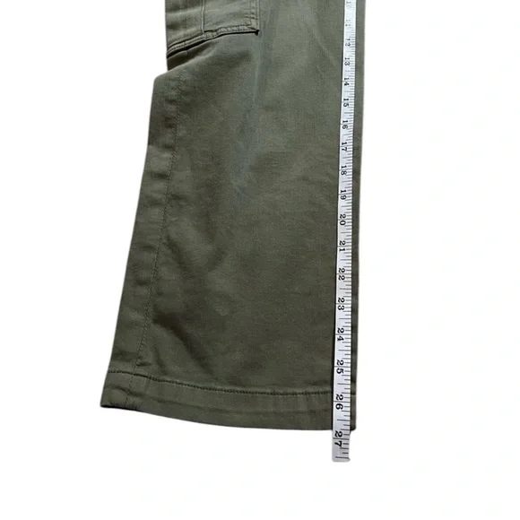 7‎ For All Mankind women’s  Cargo Pants M Green Flap Pockets Casual size 30 NWOT - Picture 7 of 14